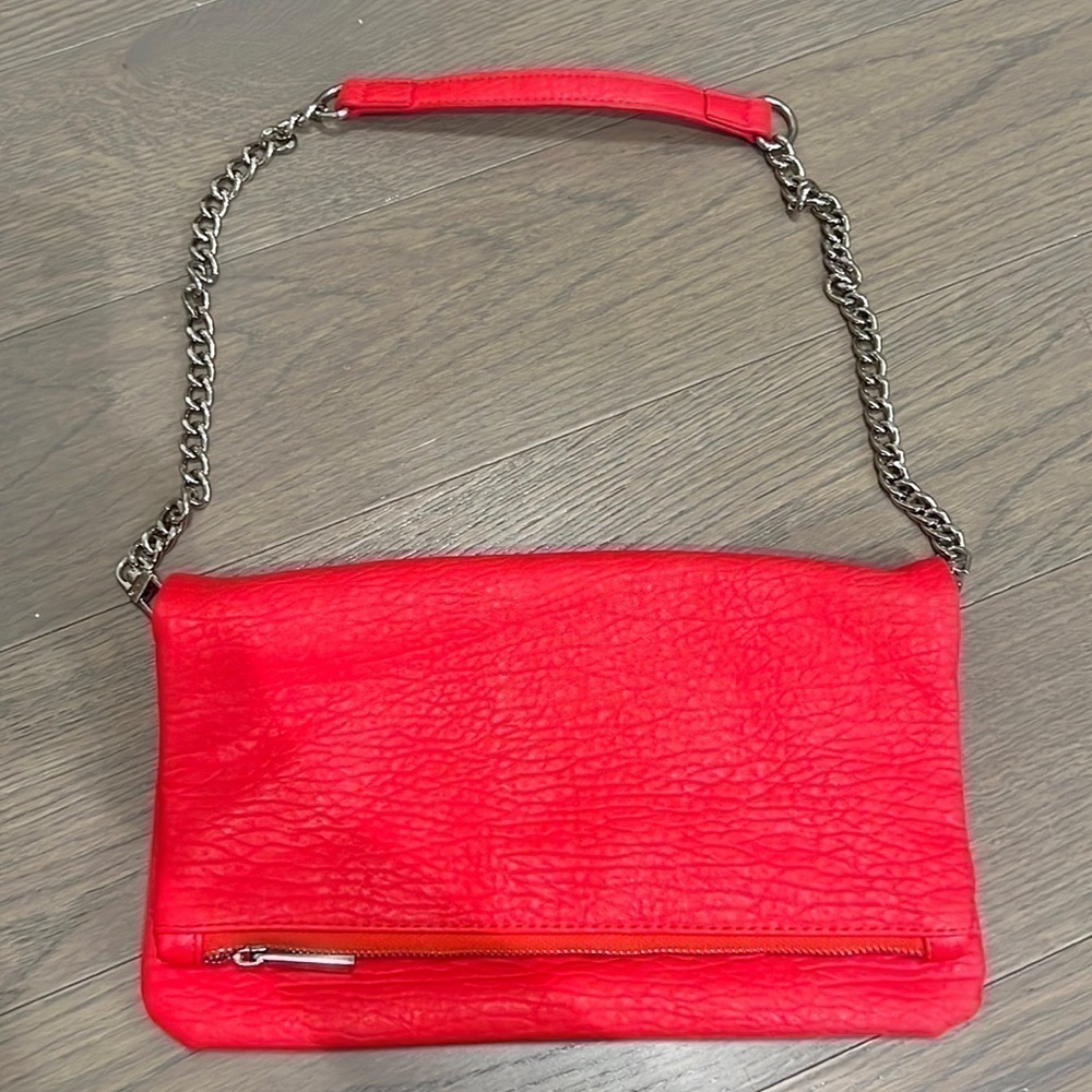 Express "Leather" Foldover Bag